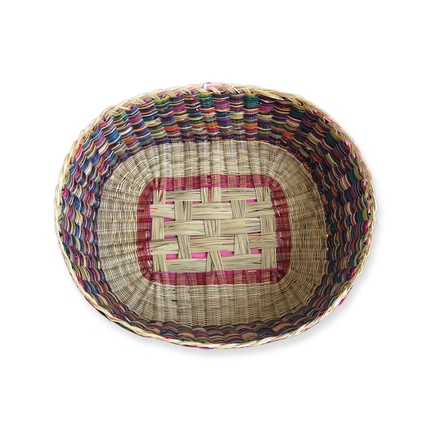 OVAL BASKET WITH COLOURS