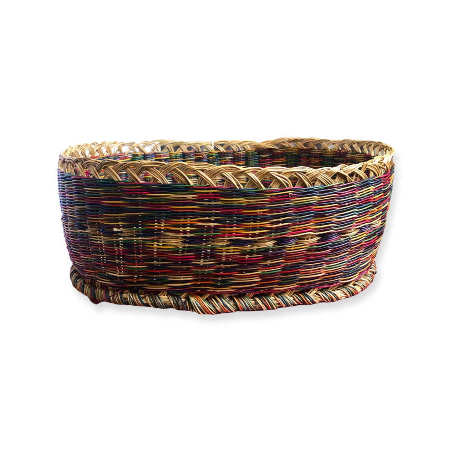 OVAL BASKET WITH COLOURS