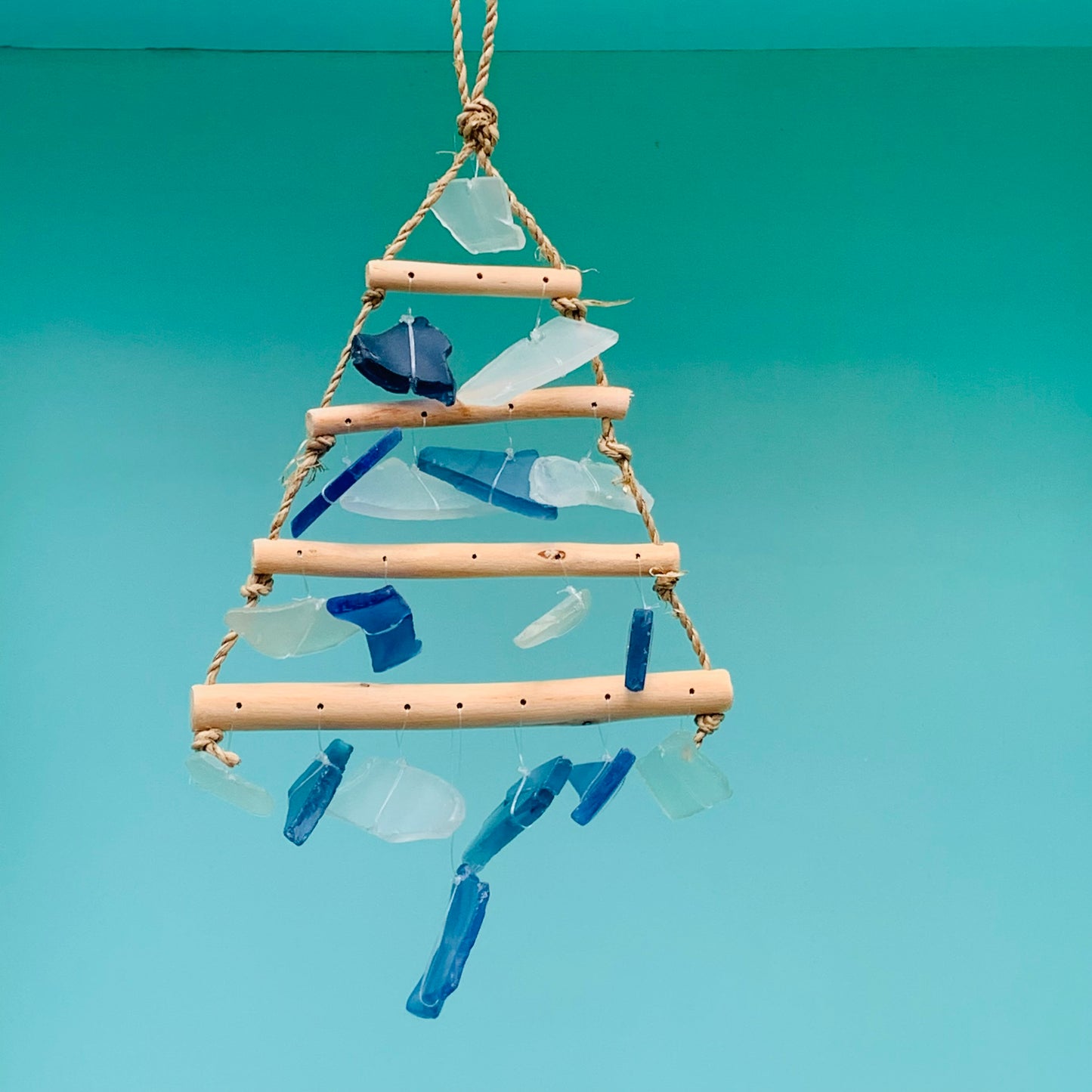 Christmas tree with Glass Wind Chime